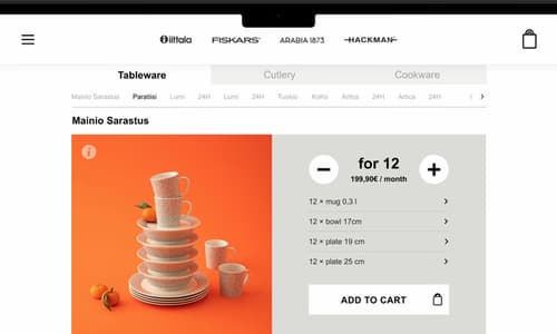 Fiskars Kitchenware-as-a-Service (KaaS)