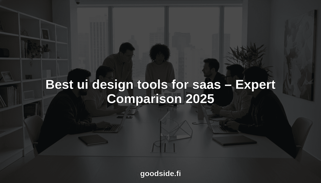 Best UI design tools for SaaS – Expert Comparison 2025